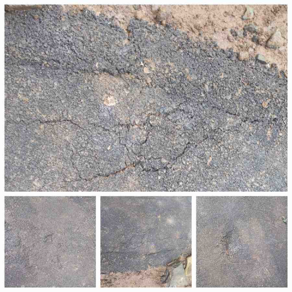 Fhoto : Proyek Jalan Diduga Asal asalan Di keluhan Masyarakat 