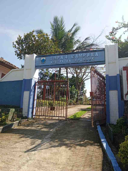 Fhoto : Sekolah SMPN 4 CAMPAKA  Kabupaten Cianjur,  Jawa Barat 